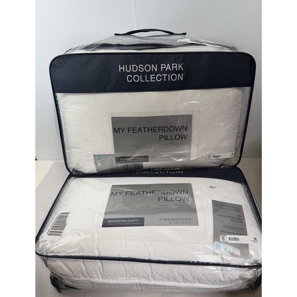 Hudson Park Collection 2PC My Featherdown Pillows Medium/Firm Standard/Queen Set